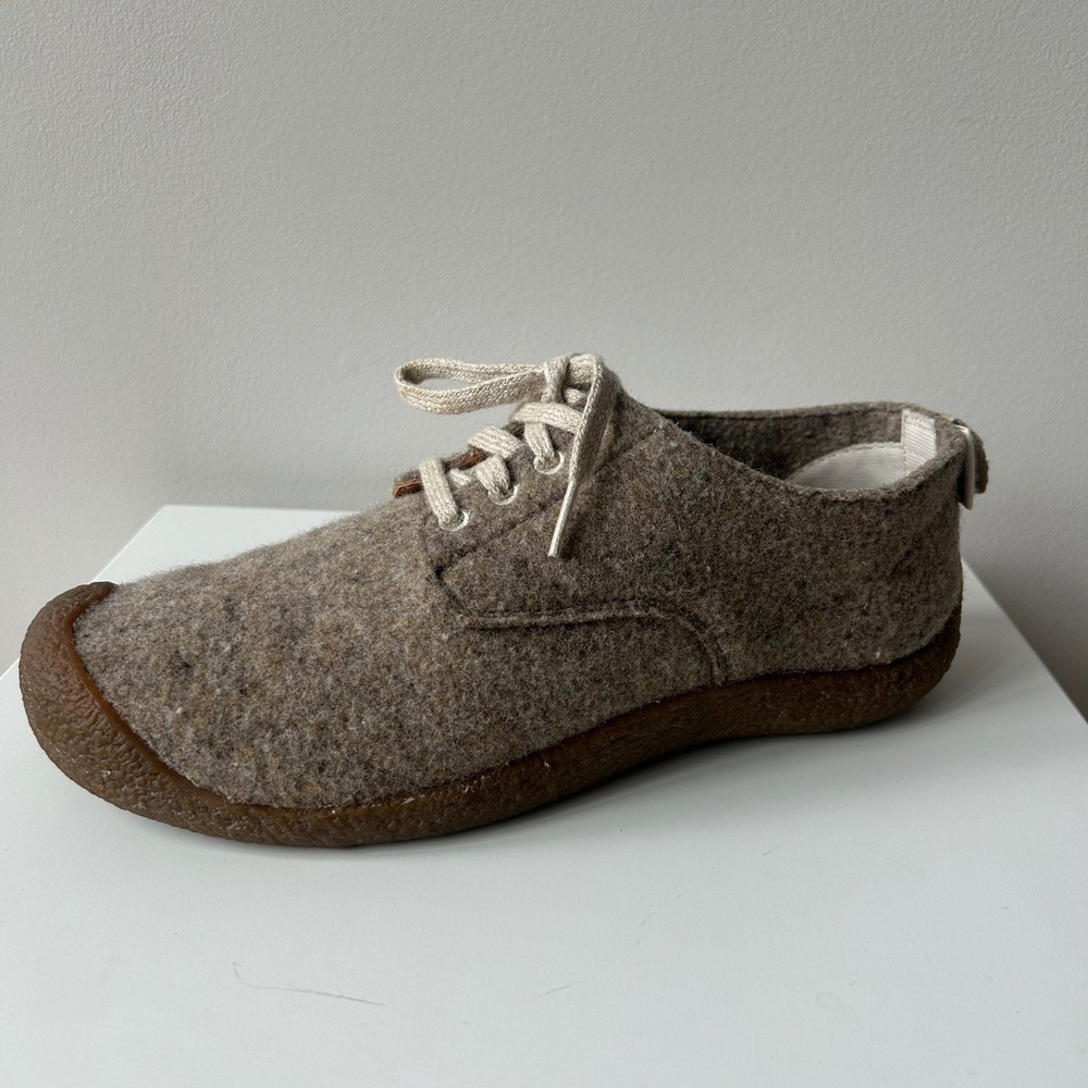 Keen Mosey Derby Mens 8.5 Tan Wool Lace Up‎ Shoes Gorpcore Outdoor Utility Cozy - Picture 12 of 12